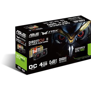 4GB Asus GeForce GTX 980 STRIX OC Edition Aktiv PCIe 3.0 x16 (Retail)