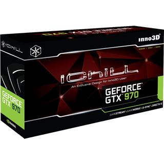 4GB Inno3D GeForce GTX 970 iChill X4 Air Boss Ultra Aktiv PCIe 3.0
