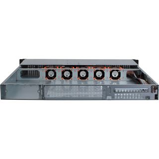 Inter-Tech IPC 1U-10255 Server Rack ohne Netzteil schwarz