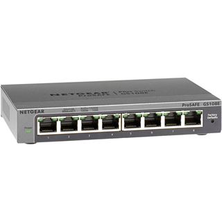 Netgear ProSAFE Plus GS108Ev3 8x 10/100/1000 Mbit Desktop Switch