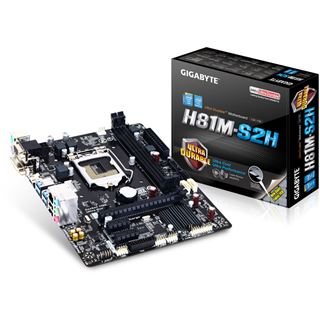 Gigabyte GA-H81M-S2H Intel H81 So.1150 Dual Channel DDR3 mATX Retail