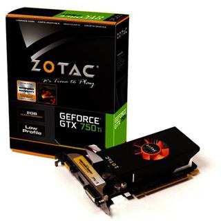 2GB ZOTAC GeForce GTX 750 Ti LP Aktiv PCIe 3.0 x16 (Retail)