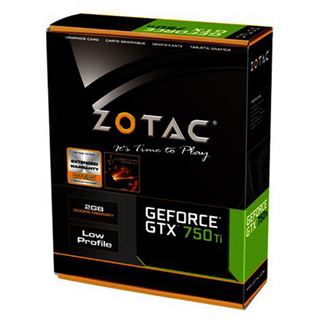 2GB ZOTAC GeForce GTX 750 Ti LP Aktiv PCIe 3.0 x16 (Retail)