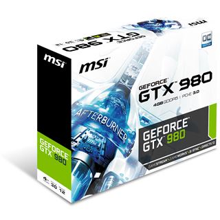 4GB MSI GeForce GTX 980 OCV1 Aktiv PCIe 3.0 x16 (Retail)