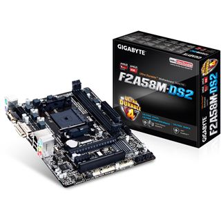 Gigabyte GA-F2A58M-DS2 AMD A58 So.FM2+ Dual Channel DDR3 mATX Retail