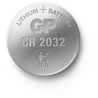 GP Knopfzelle Lithium CR2032, 3V, 2er Blister
