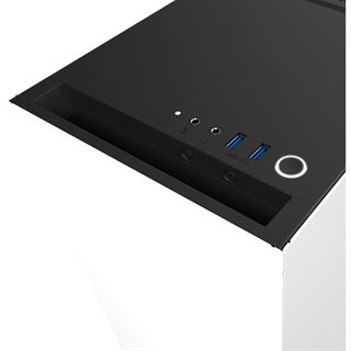 NZXT Source 340 mit Sichtfenster Midi Tower ohne Netzteil weiss