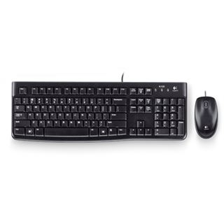 Logitech Desktop MK120 Englisch (US) USB schwarz