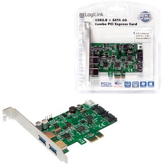 LogiLink PC0059A 4 Port PCIe x1 inkl. Low Profile Slotblech / Low