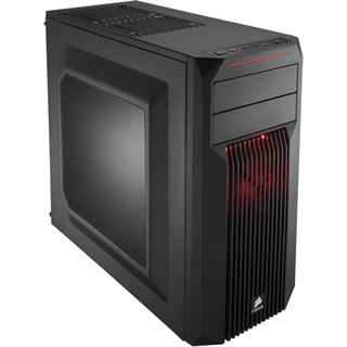 Corsair Carbide Series SPEC-02 Red LED mit Sichtfenster Midi Tower