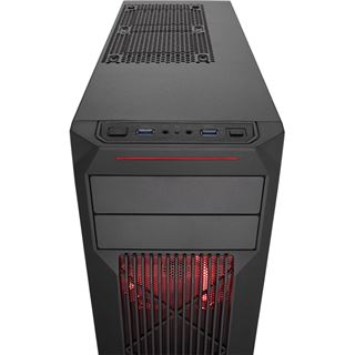 Corsair Carbide Series SPEC-02 Red LED mit Sichtfenster Midi Tower