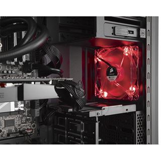 Corsair Carbide Series SPEC-02 Red LED mit Sichtfenster Midi Tower