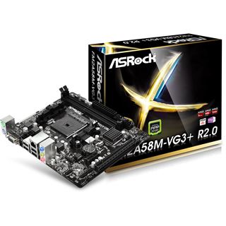 ASRock FM2A58M-VG3+ R2.0 AMD A58 So.FM2+ Dual Channel DDR3 mATX Retail