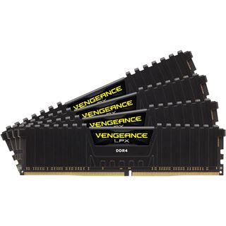 32GB Corsair Vengeance LPX schwarz DDR4-2400 DIMM CL14 Quad Kit