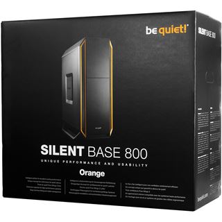 be quiet! Silent Base 800 gedämmt Midi Tower ohne Netzteil orange