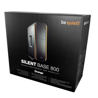 be quiet! Silent Base 800 gedämmt Midi Tower ohne Netzteil orange