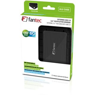 Fantec AluProU3-6G 2.5" (6,35cm) USB 3.0 schwarz
