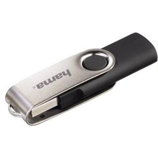 16 GB Hama Flashpen Rotate schwarz/silber USB 2.0