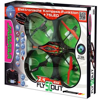 Jamara Quadrocopter 4Kanal Flyscout 2,4 GHz Kompass/LED/Kamera