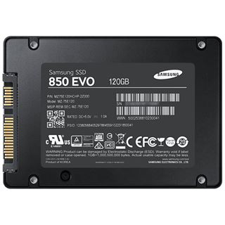 120GB Samsung 850 Evo 2.5" (6.4cm) SATA 6Gb/s TLC Toggle