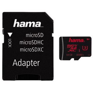 64 GB Hama Mobile Kit microSDXC UHS-I Retail inkl. Adapter auf SD