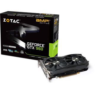 2GB ZOTAC GeForce GTX 960 AMP! Edition Aktiv PCIe 3.0 x16 (Retail)