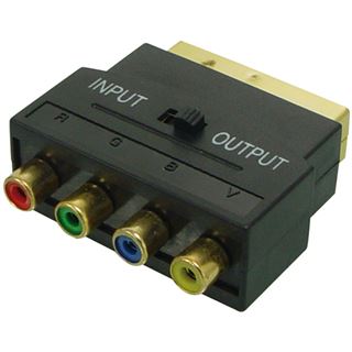 Good Connections Scart Adapterstecker Scart an YUV + Video vergoldet