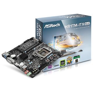 ASRock H81TM-ITX Intel H81 So.1150 Dual Channel DDR3 Mini-ITX Retail