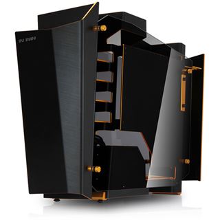 IN WIN S-Frame mit Sichtfenster Midi Tower ohne Netzteil schwarz/gold