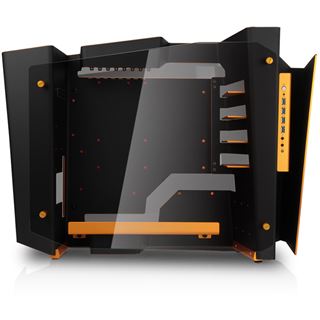 IN WIN S-Frame mit Sichtfenster Midi Tower ohne Netzteil schwarz/gold