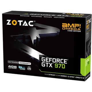 4GB ZOTAC GeForce GTX 970 AMP! Omega Core Edition Aktiv PCIe 3.0 x16