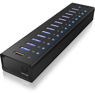 ICY BOX IB-AC6113 USB-Hub, 13x USB-A 3.0, USB-B 3.0 [Buchse] (70420)