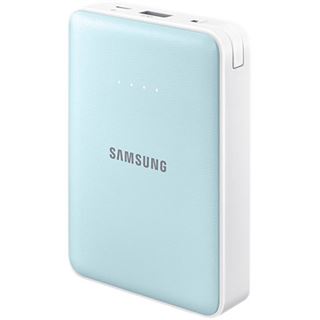 Samsung externer Akkupack 8.400 mAh 2A Micro-USB-Kabel/USB-Port blau