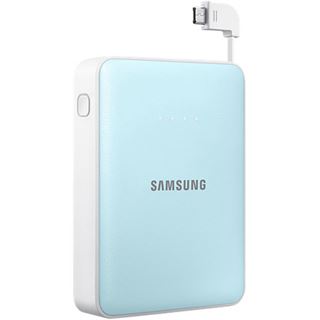 Samsung externer Akkupack 8.400 mAh 2A Micro-USB-Kabel/USB-Port blau