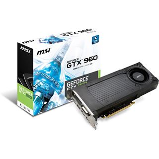 2GB MSI GeForce GTX 960 Aktiv PCIe 3.0 x16 (Retail)