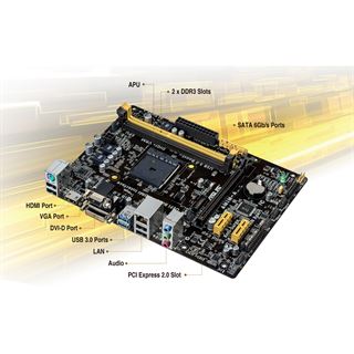 Asus AM1M-A SoC So.AM1 Single Channel DDR3 mATX Retail