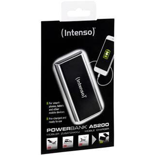 Intenso Powerbank Alu A5200 5200 mAh, schwarz