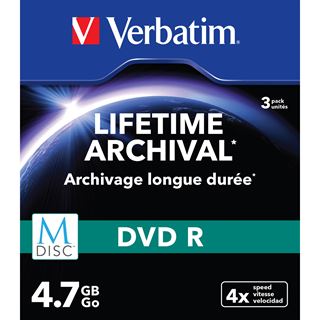 Verbatim M-DISC 4.7 GB 3er Slimcase (43826)