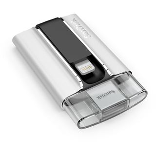 16 GB SanDisk iXpand grau USB 2.0 und Lightning