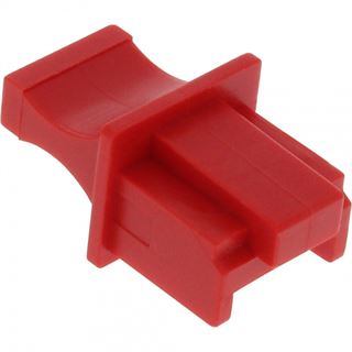 InLine Staubschutz, für RJ45 Buchse, Farbe: rot, 100er Pack