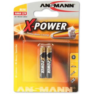 ANSMANN X-Power LR8 Alkaline AAAA Mini Batterie 1.5 V 2er Pack