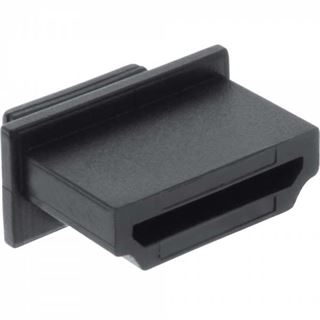 10er InLine Pack Staubschutz, für HDMI Buchse, schwarz