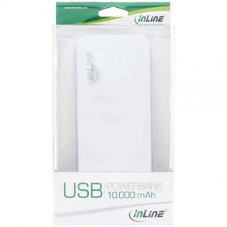 InLine USB Zusatzakku PowerBank 10000mAh silber