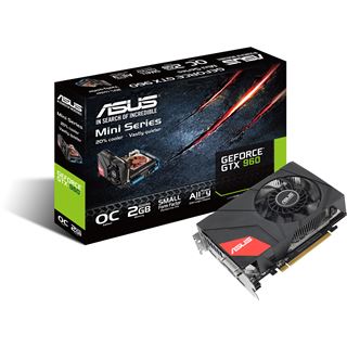 2GB Asus GeForce GTX 960 Mini Aktiv PCIe 3.0 x16 (Retail)