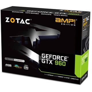 4GB ZOTAC GeForce GTX 960 AMP! Edition Aktiv PCIe 3.0 x16 (Retail)