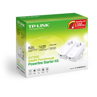 TP-LINK TL-PA8010P KIT AV1200 Powerline 2er KIT (1x LAN)