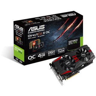 4GB Asus GeForce GTX 970 Black Aktiv PCIe 3.0 x16 (Retail)