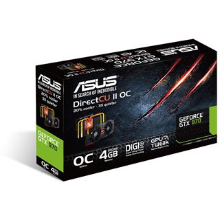 4GB Asus GeForce GTX 970 Black Aktiv PCIe 3.0 x16 (Retail)